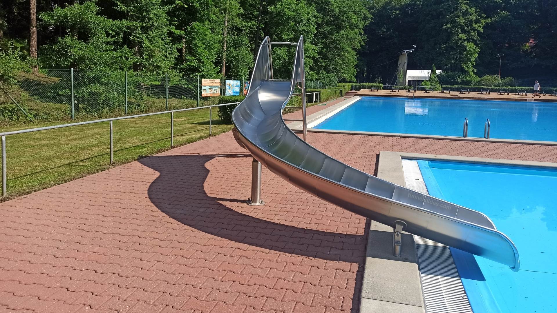 Water slide Aqua Trend with a ladder