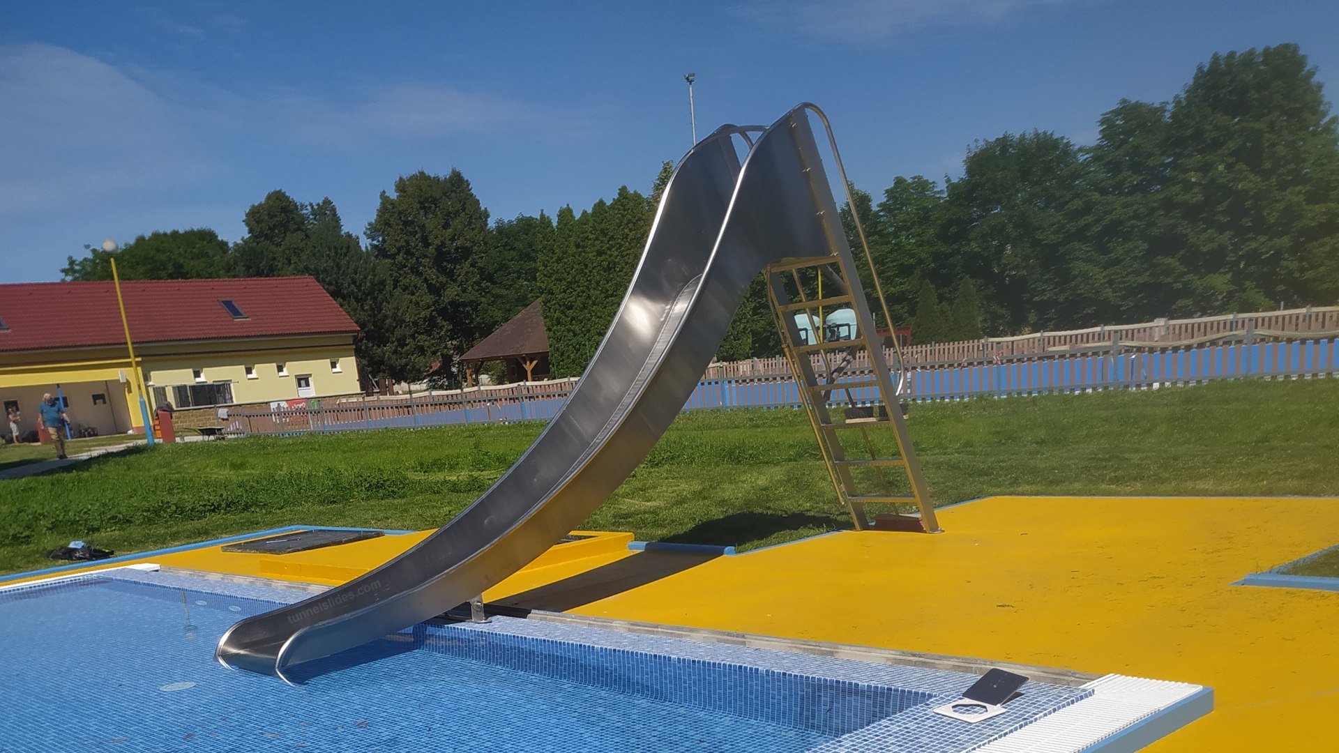 Water slide Aqua Banana with a ladder