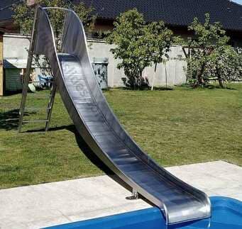 Water slide Aqua Banana with a ladder